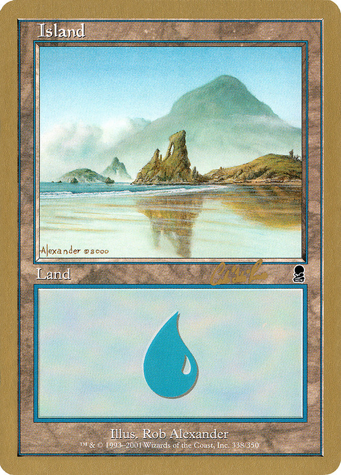 Island (cr338) (Carlos Romao) [World Championship Decks 2002] | Galactic Gamez