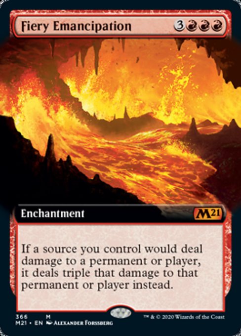 Fiery Emancipation (Extended Art) [Core Set 2021] | Galactic Gamez