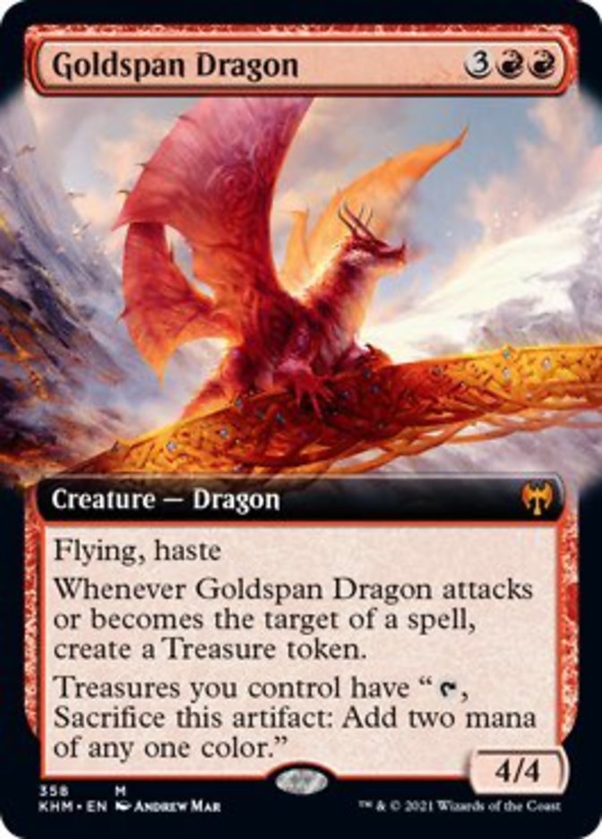 Goldspan Dragon (Extended Art) [Kaldheim] | Galactic Gamez