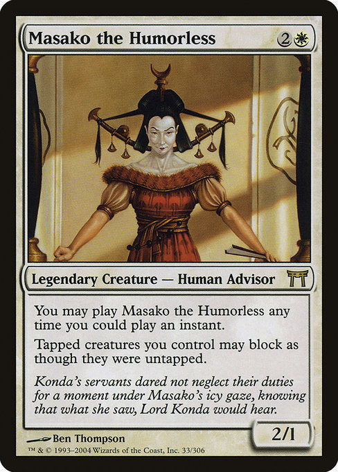 Masako the Humorless [Champions of Kamigawa] | Galactic Gamez