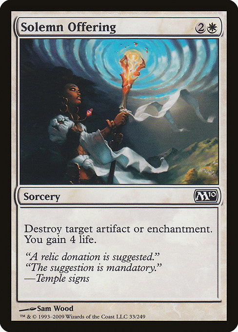Solemn Offering [Magic 2010] | Galactic Gamez