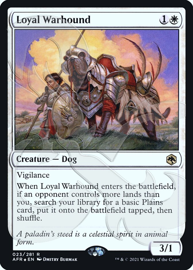 Loyal Warhound (Ampersand Promo) [Dungeons & Dragons: Adventures in the Forgotten Realms Promos] | Galactic Gamez