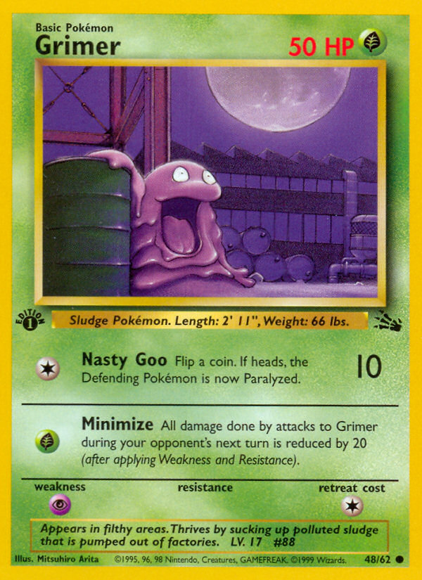 Grimer (48/62) [Fossil 1st Edition] | Galactic Gamez