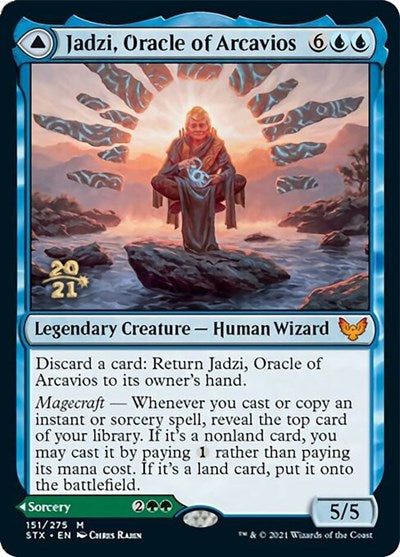 Jadzi, Oracle of Arcavios // Journey to the Oracle [Strixhaven: School of Mages Prerelease Promos] | Galactic Gamez