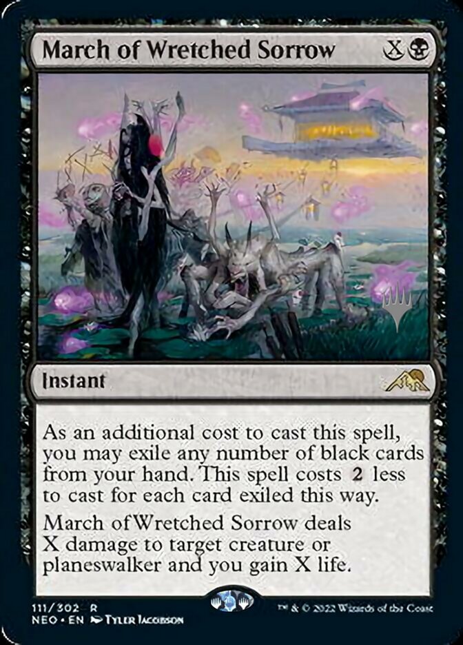 March of Wretched Sorrow (Promo Pack) [Kamigawa: Neon Dynasty Promos] | Galactic Gamez