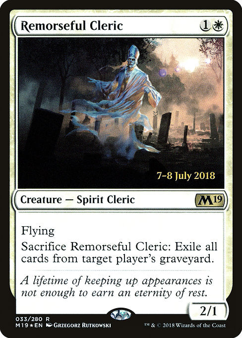 Remorseful Cleric [Core Set 2019 Promos] | Galactic Gamez