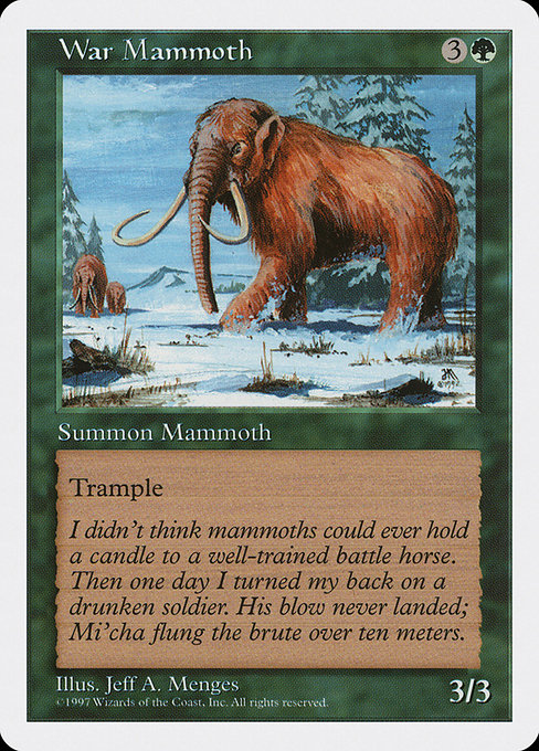 War Mammoth [Fifth Edition] | Galactic Gamez