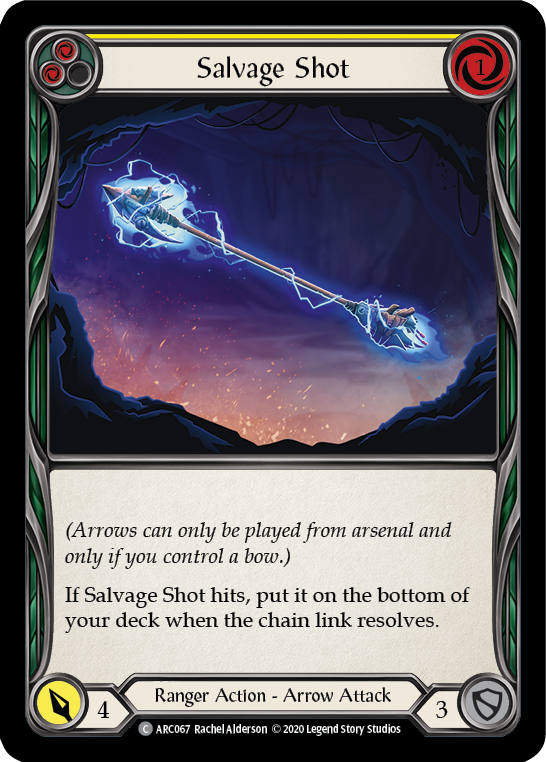 Salvage Shot (Yellow) [ARC067] Unlimited Edition Rainbow Foil | Galactic Gamez