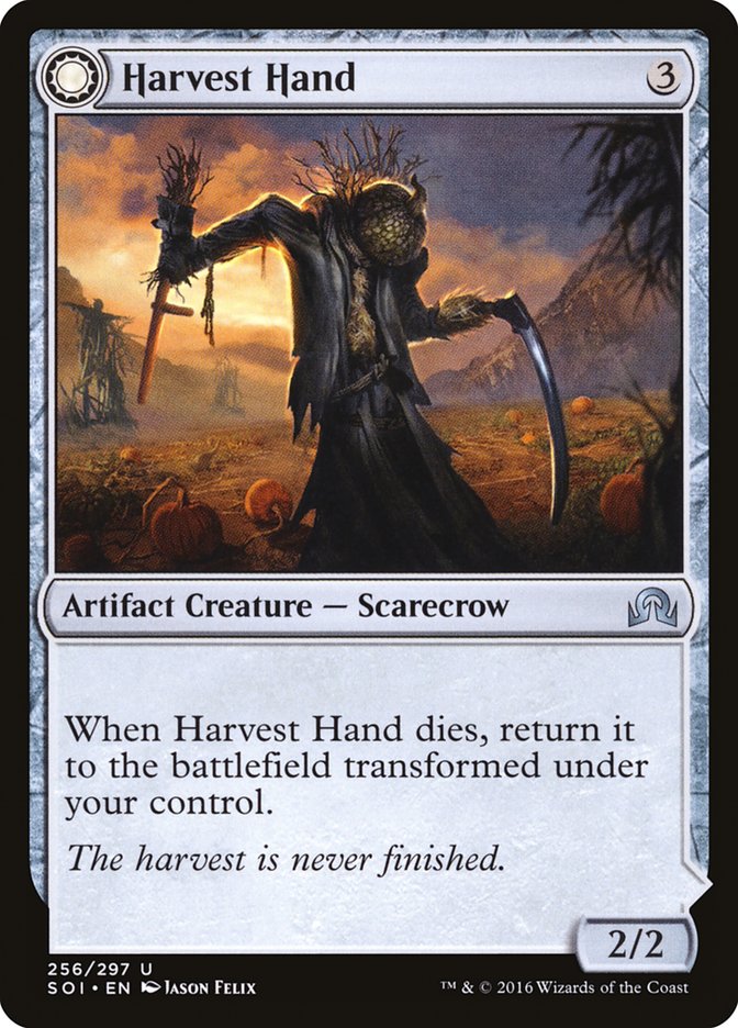 Harvest Hand // Scrounged Scythe [Shadows over Innistrad] | Galactic Gamez