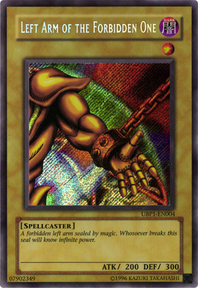 Left Arm of the Forbidden One [UBP1-EN004] Secret Rare | Galactic Gamez