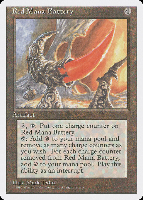 Red Mana Battery [Fourth Edition] | Galactic Gamez