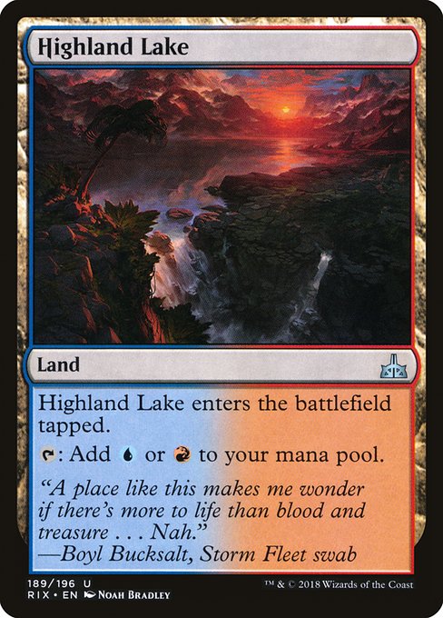 Highland Lake [Rivals of Ixalan] | Galactic Gamez