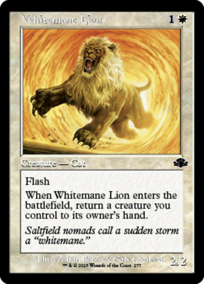 Whitemane Lion (Retro) [Dominaria Remastered] | Galactic Gamez