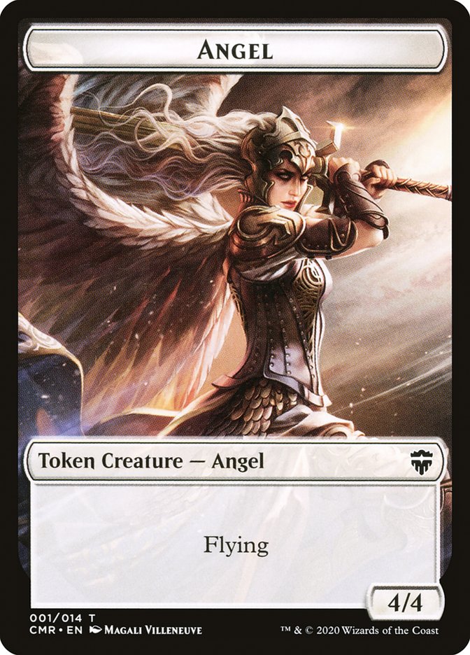 Angel // Treasure Token [Commander Legends Tokens] | Galactic Gamez