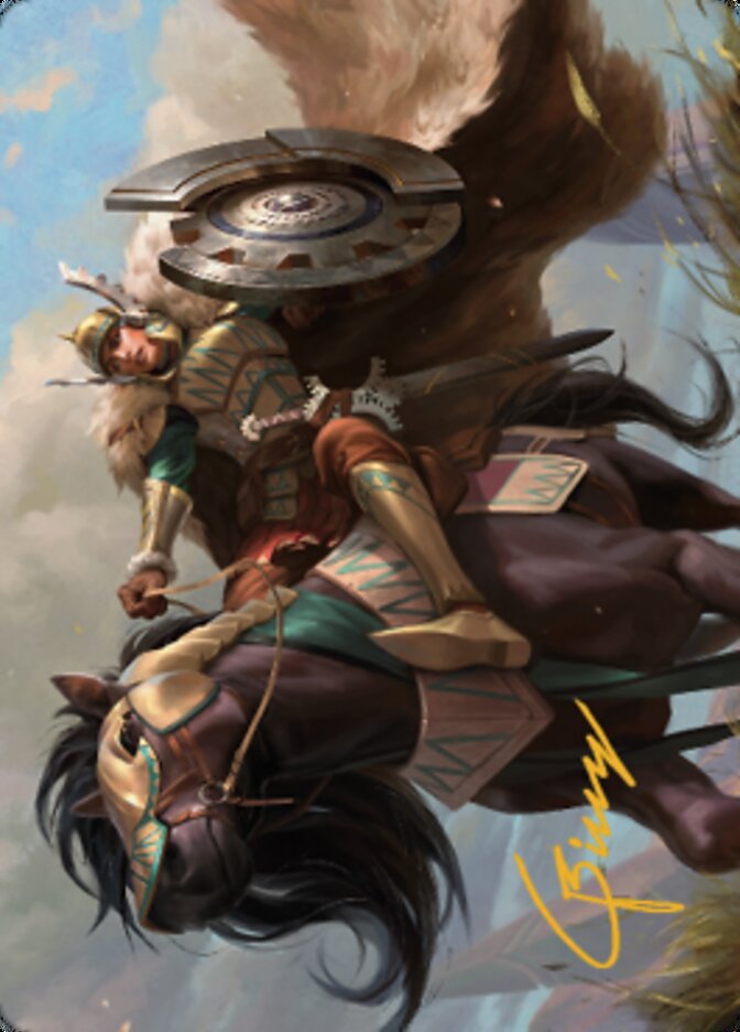 Knight of Dawn's Light Art Card (Gold-Stamped Signature) [Dominaria United Art Series] | Galactic Gamez