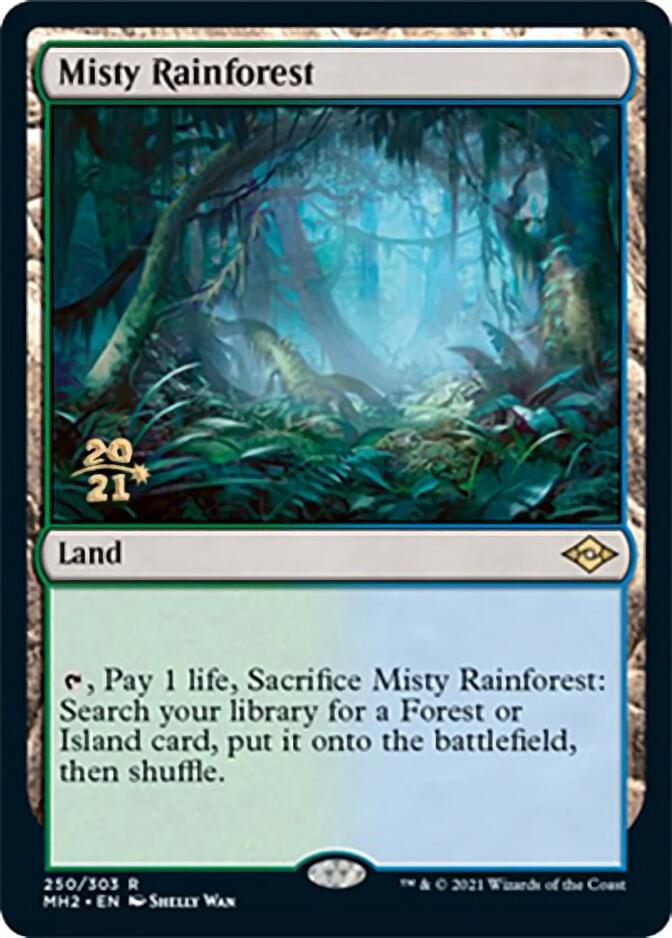 Misty Rainforest [Modern Horizons 2 Prerelease Promos] | Galactic Gamez