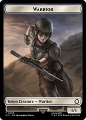 Radiation // Warrior Double-Sided Token [Fallout Tokens] | Galactic Gamez