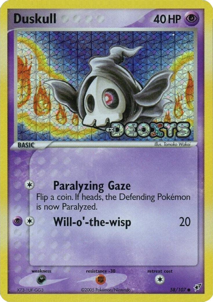 Duskull (58/107) (Stamped) [EX: Deoxys] | Galactic Gamez