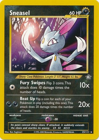 Sneasel (25/111) [Neo Genesis Unlimited] | Galactic Gamez