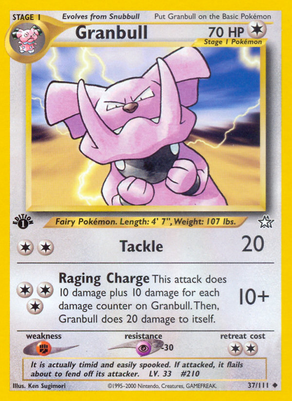 Granbull (37/111) [Neo Genesis 1st Edition] | Galactic Gamez