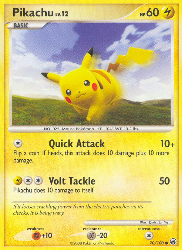 Pikachu (70/100) [Diamond & Pearl: Majestic Dawn] | Galactic Gamez