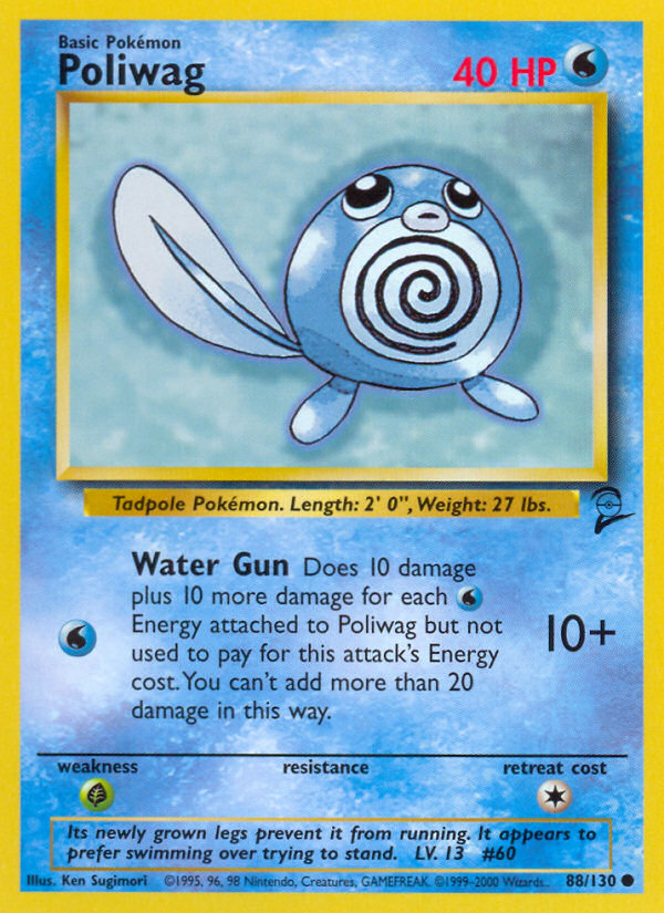 Poliwag (88/130) [Base Set 2] | Galactic Gamez