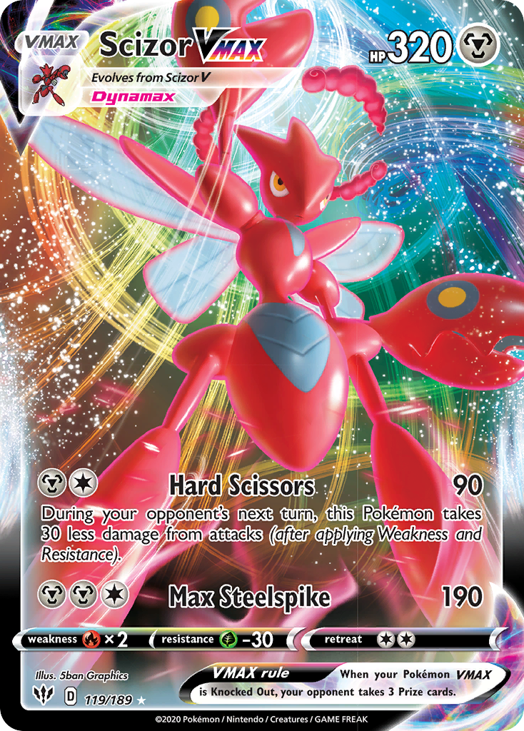 Scizor VMAX (119/189) [Sword & Shield: Darkness Ablaze] | Galactic Gamez