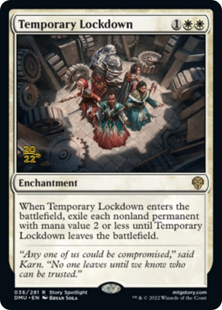 Temporary Lockdown [Dominaria United Prerelease Promos] | Galactic Gamez