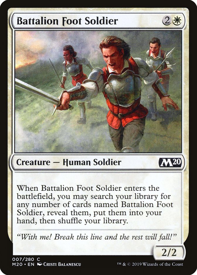 Battalion Foot Soldier [Core Set 2020] | Galactic Gamez