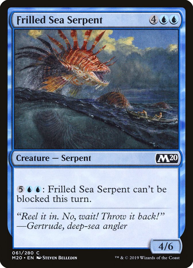 Frilled Sea Serpent [Core Set 2020] | Galactic Gamez