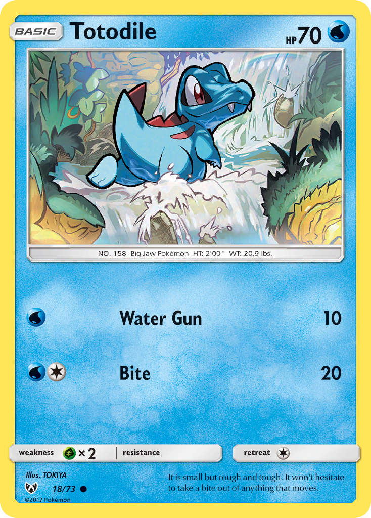 Totodile (18/73) [Sun & Moon: Shining Legends] | Galactic Gamez