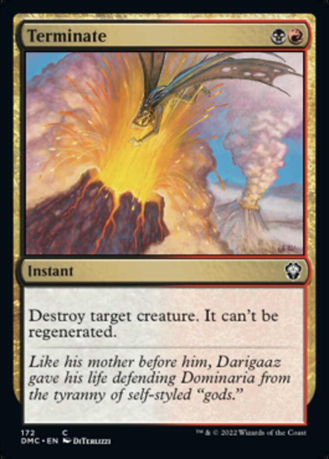 Terminate [Dominaria United Commander] | Galactic Gamez