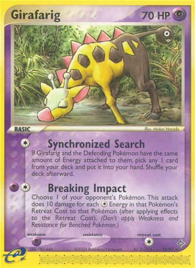 Girafarig (16/97) [EX: Dragon] | Galactic Gamez