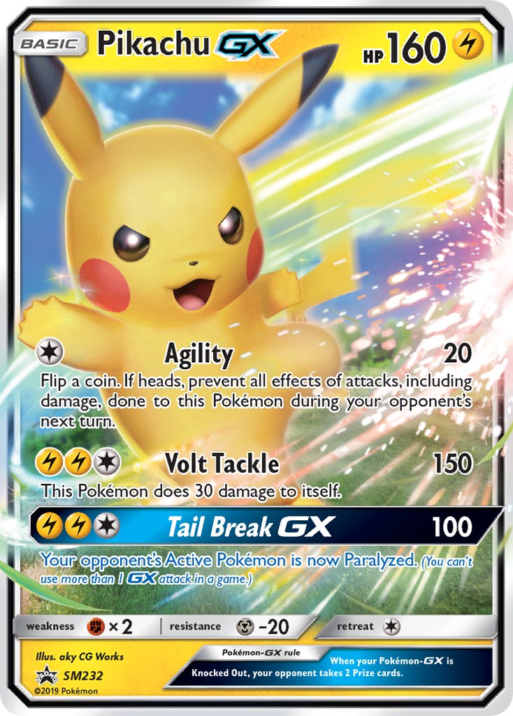 Pikachu GX (SM232) [Sun & Moon: Black Star Promos] | Galactic Gamez