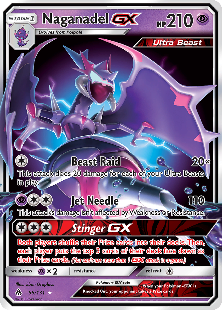 Naganadel GX (56/131) [Sun & Moon: Forbidden Light] | Galactic Gamez