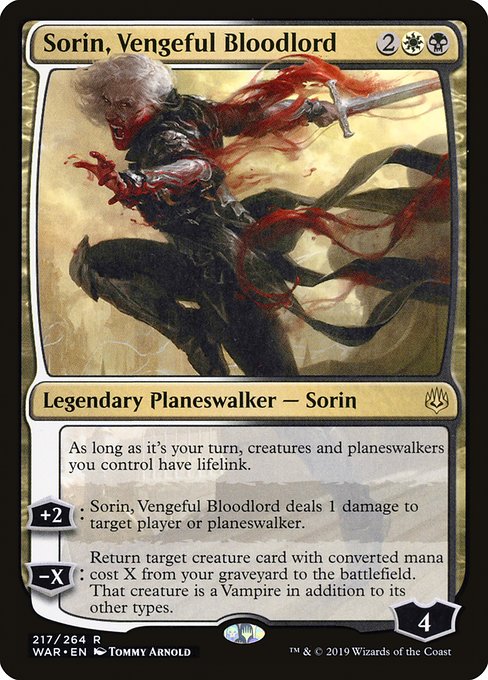 Sorin, Vengeful Bloodlord [War of the Spark] | Galactic Gamez