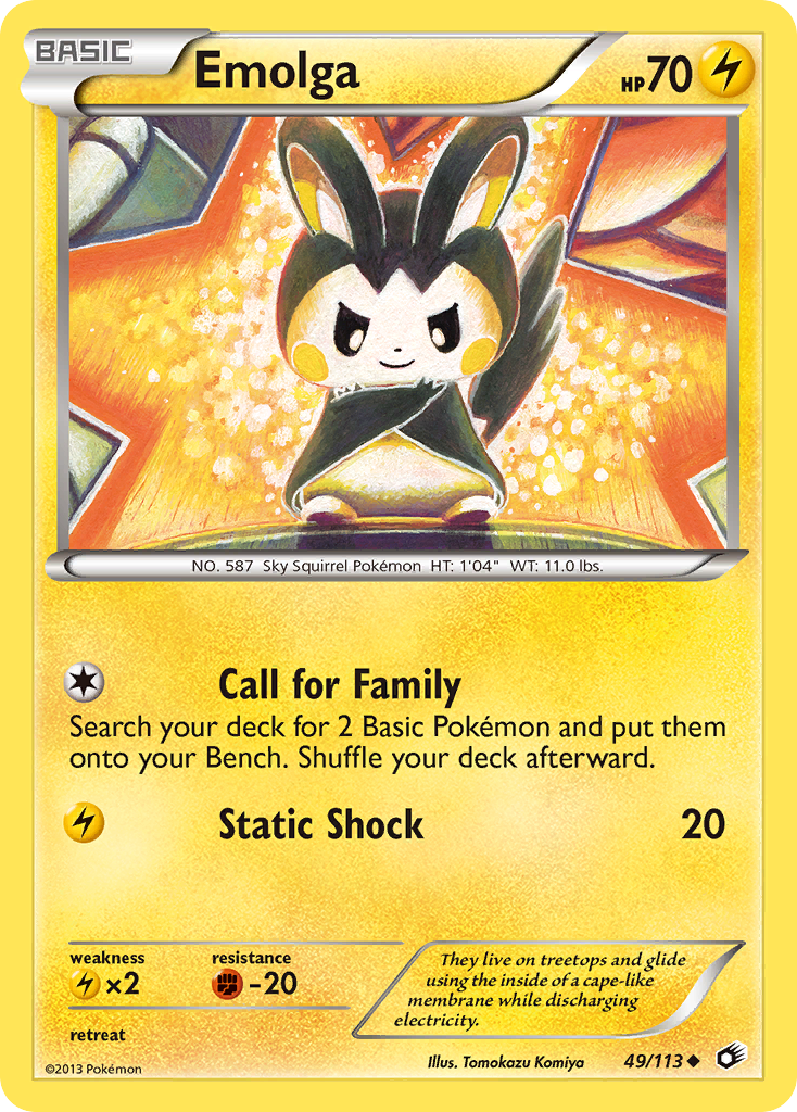 Emolga (49/113) [Black & White: Legendary Treasures] | Galactic Gamez