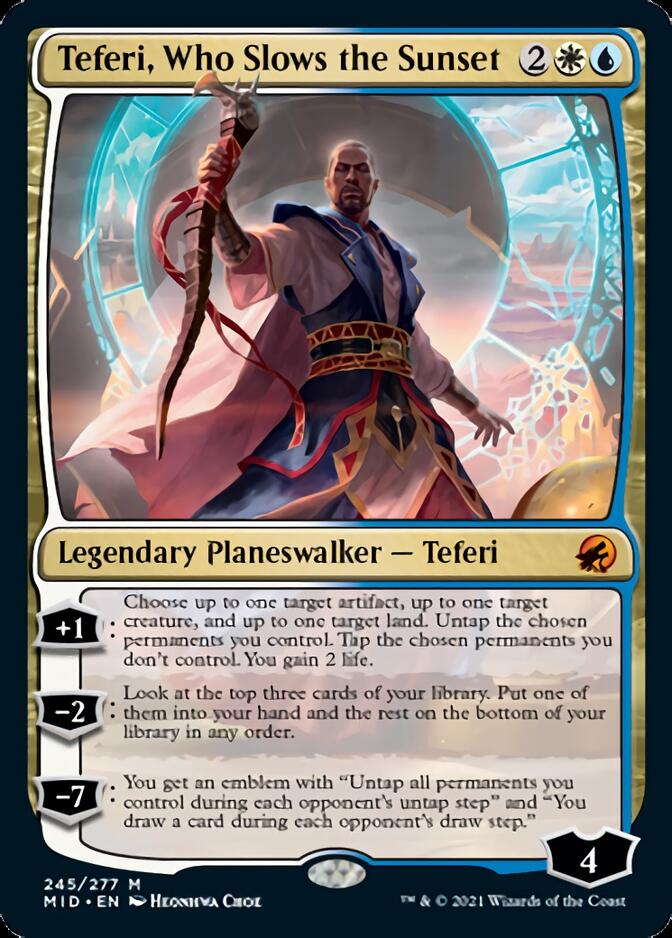 Teferi, Who Slows the Sunset [Innistrad: Midnight Hunt] | Galactic Gamez