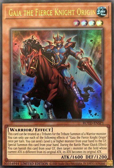 Gaia the Fierce Knight Origin [ROTD-ENSP1] Ultra Rare | Galactic Gamez