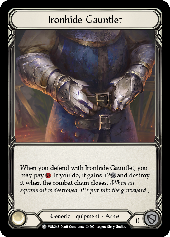 Ironhide Gauntlet (Cold Foil) [MON243-CF] 1st Edition Cold Foil | Galactic Gamez