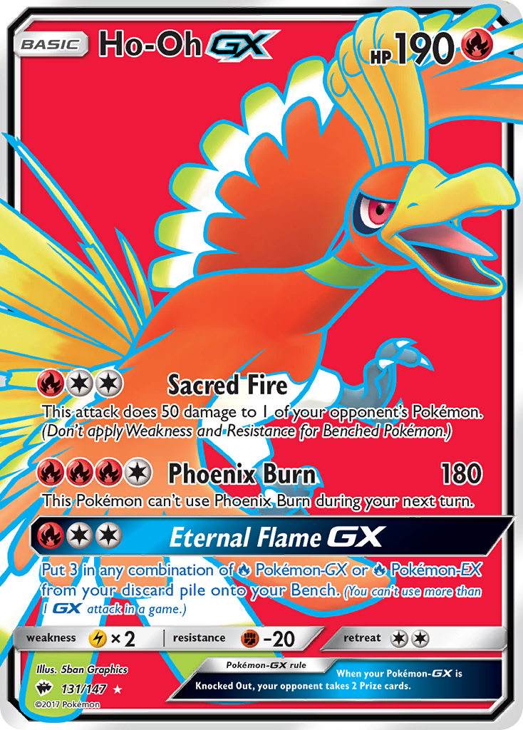 Ho-Oh GX (131/147) [Sun & Moon: Burning Shadows] | Galactic Gamez