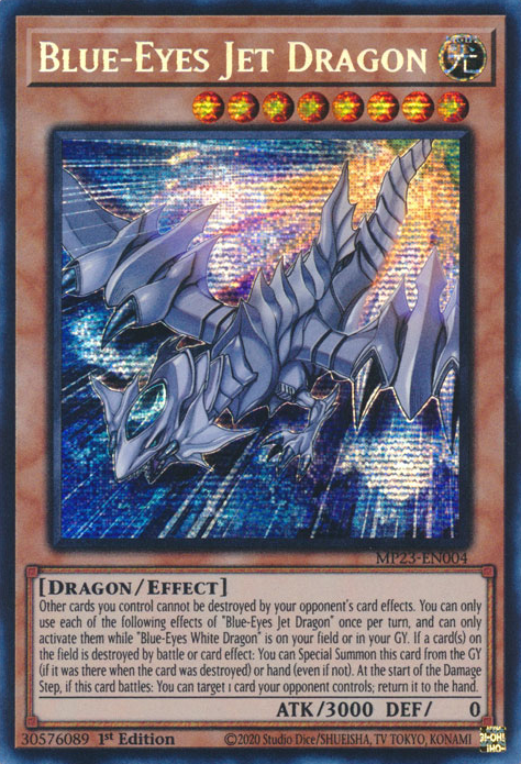 Blue-Eyes Jet Dragon [MP23-EN004] Prismatic Secret Rare | Galactic Gamez