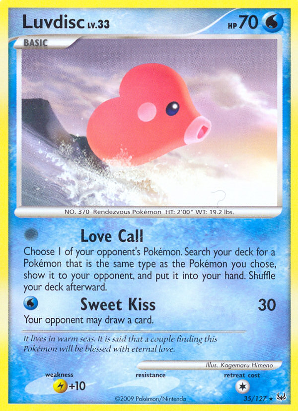 Luvdisc (35/127) [Platinum: Base Set] | Galactic Gamez