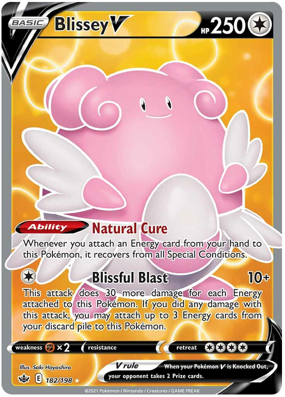 Blissey V (182/198) [Sword & Shield: Chilling Reign] | Galactic Gamez