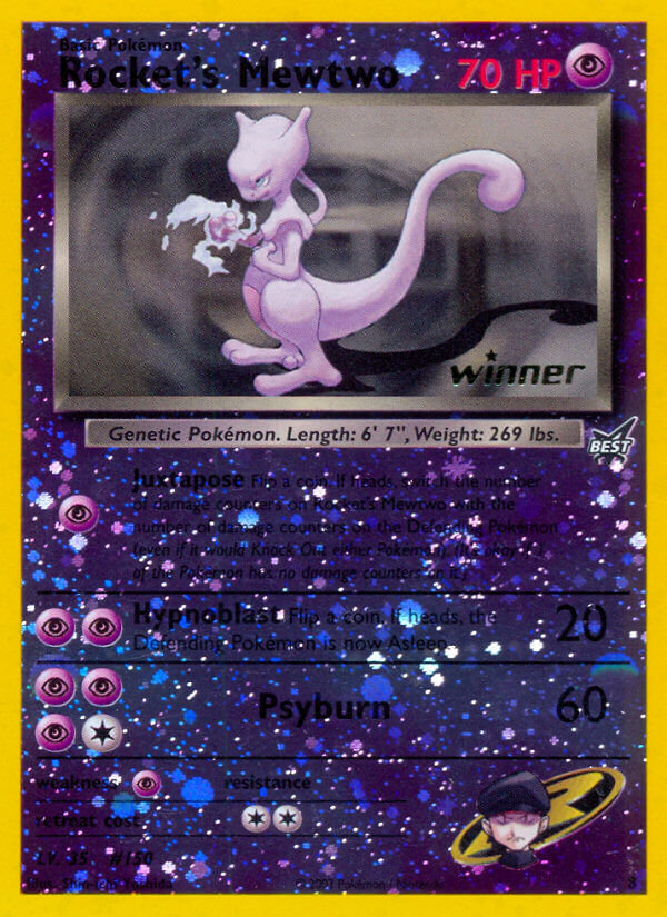 Rocket's Mewtwo (8) [Best of Promos] | Galactic Gamez