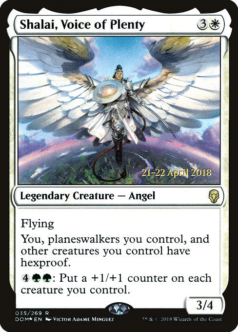 Shalai, Voice of Plenty [Dominaria Promos] | Galactic Gamez
