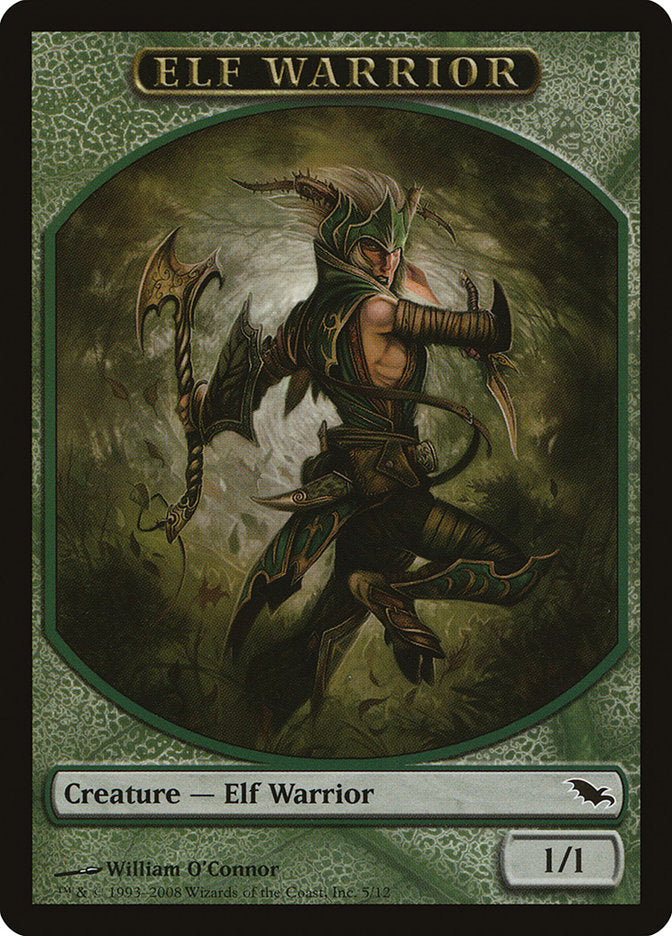 Elf Warrior (5/12) [Shadowmoor Tokens] | Galactic Gamez