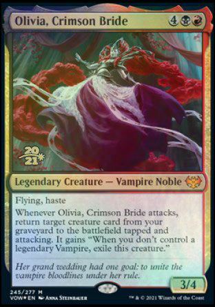 Olivia, Crimson Bride [Innistrad: Crimson Vow Prerelease Promos] | Galactic Gamez