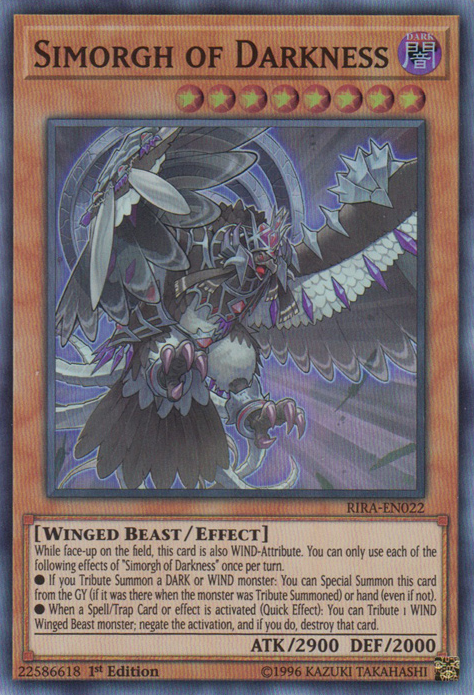 Simorgh of Darkness [RIRA-EN022] Super Rare | Galactic Gamez
