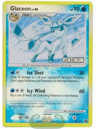 Glaceon (20/100) [Burger King Promos: 2009 Collection] | Galactic Gamez